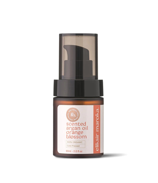 Scented Argan Oil Orange Blossom - Hydrating Moroccan Oil for Skin, Hair & Nails - Vegan, Cruelty-Free, Natural Beauty - Eliksir Maroka