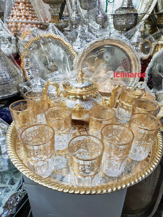Moroccan Handmade Big Tea Set