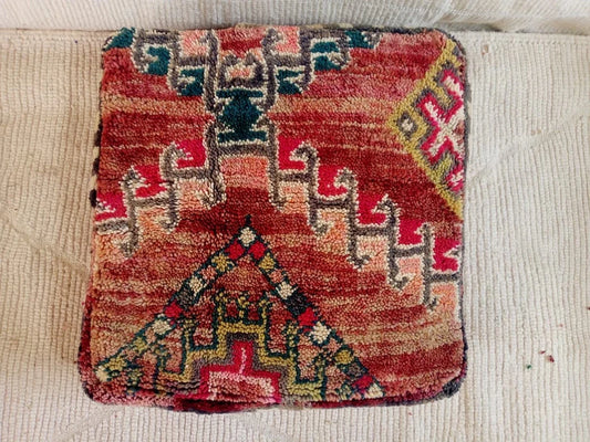 Kilim Pouf ,Multi Color Moroccan Pouf.Vintage Pouf .Beni Ouarain Pouf. Square Pouf .Outdoor Kilm Pouf.Yoga Meditation.Ottoman Pouf,Handmade
