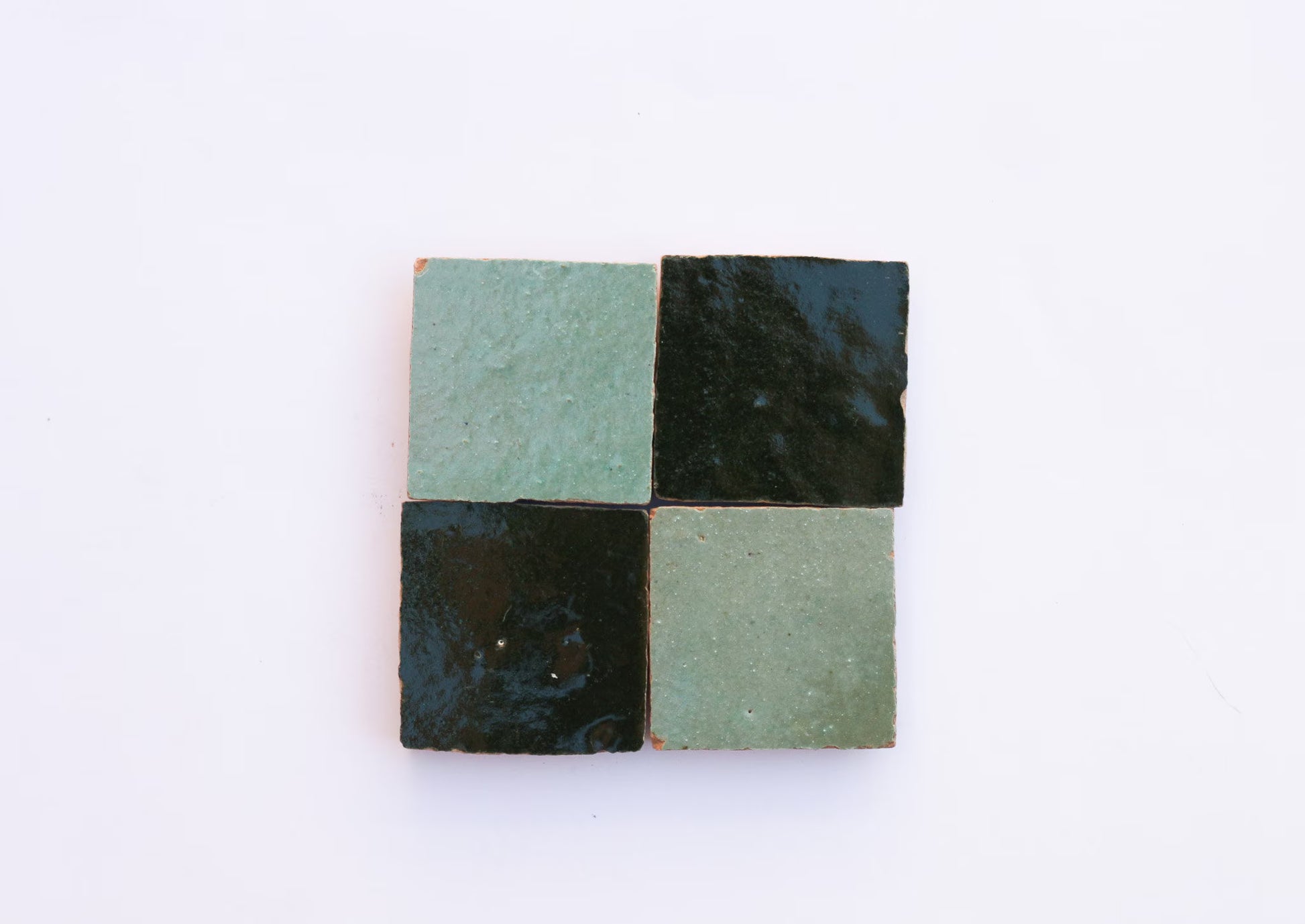 1 Square Foot Zellige Tile Dark Green Tiles Moroccan Tile Square Handmade Rustic Tiles Fireplace Tile Backsplash Zellij Green Mosaic Tile