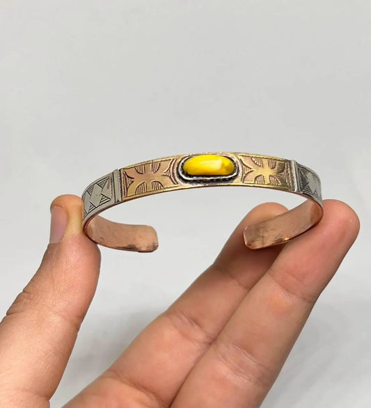 Amazigh Berber Copper Bangle, Adjustable, Pure Copper Bracelet, Handmade Tuareg Copper Jewelry, Copper Arthritis Bracelet, Healing Jewelry