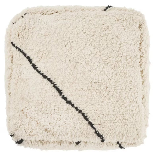 Hamdade 100 Wool Moroccan Ottoman Pouf, Moroccan Kilim Pouf, Checker Ottoman, Moroccan Kilim Pouf, Berber Floor Cushion, Cushion Seating