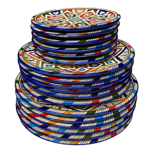 Plates / Ceramic Plates from Fes, Handmade and Hand Painted / Moroccan Plates / Dinner Plate.