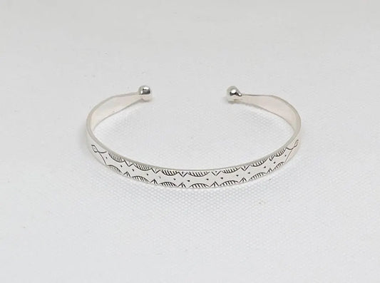 African Bracelet Moroccan Silver Cuff Bangle Handmade Tribal Carved Boho Berber African Touareg Boho Gift Hyppy Sterling Open Adjustable