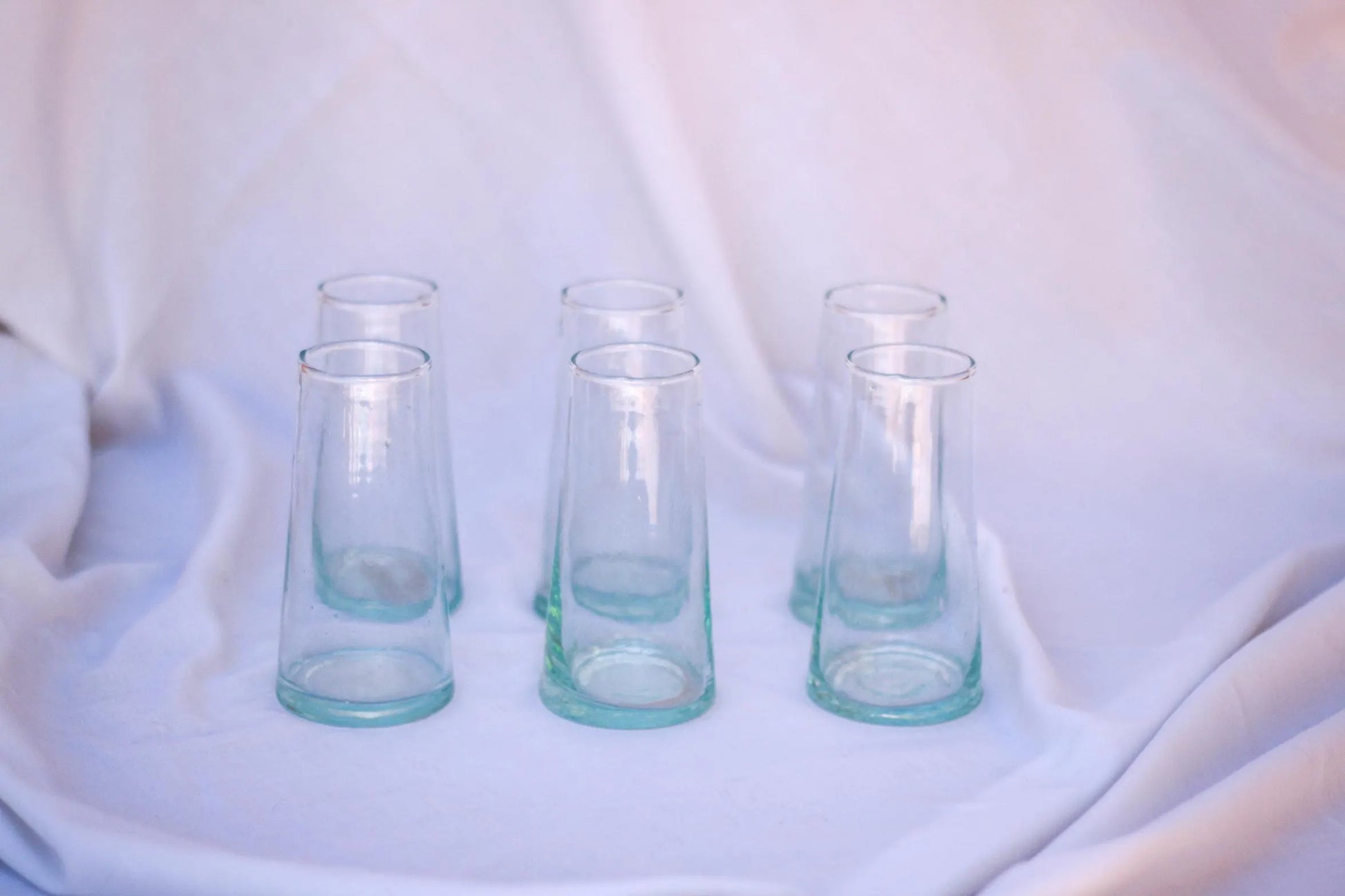 Handmade Glassware Champagne Glasses Recycled Beldi Champagne Flutes Moroccan Tumbler Drinking Flute Glass Artisanal Recycled Wedding Gifts