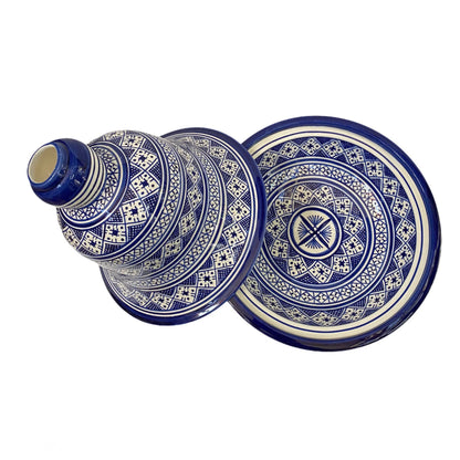 Handmade and Hand Painted Fes Ceramic Tagine Dish / Moroccan Tagine Dish / Tagine Dish for Serving Only.