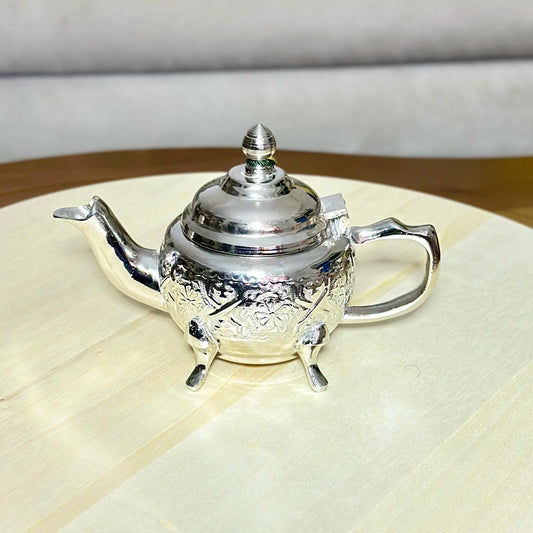 Moroccan Tea Pot Authentic Moroccan Teapot Silver Handmade Engraved Tea Pot Traditional Moroccan Fes Mint Tea Kettle