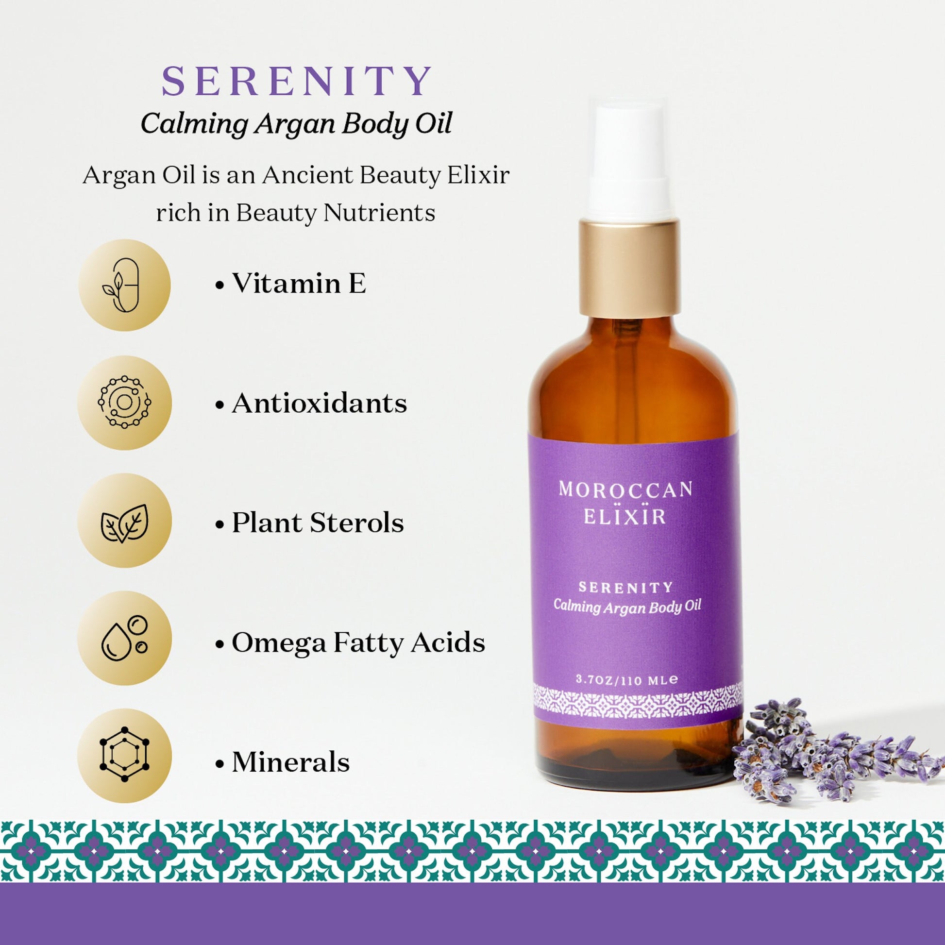 SERENITY Calming Argan Body Oil