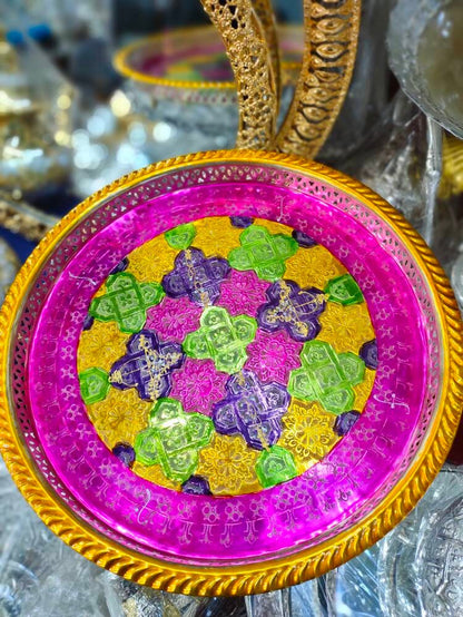 Moroccan Handmade Hand Painted Multicolor Tea Set