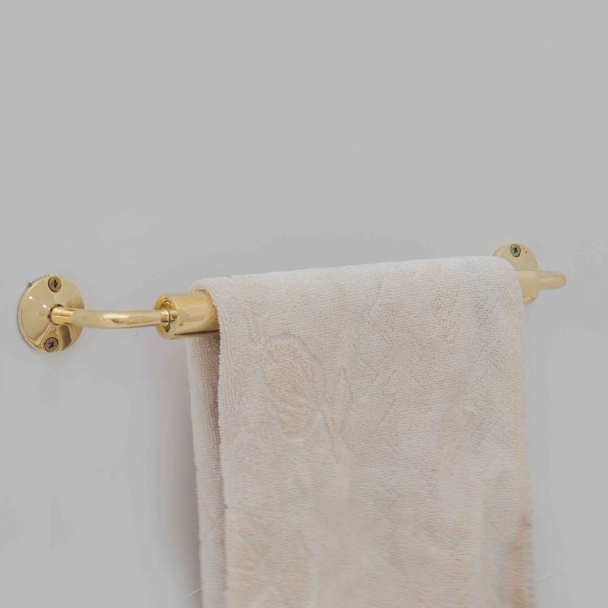 Brass Towel Rack for Bathroom, Wall Mounted Towel Bar, Towel Rod, Unlacquered Brass Towel Hanger