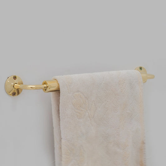 Brass Towel Rack for Bathroom, Wall Mounted Towel Bar, Towel Rod, Unlacquered Brass Towel Hanger