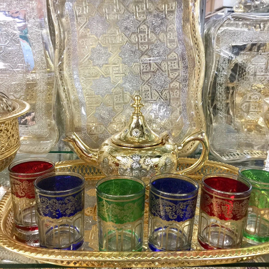 Moroccan Handmade Luxurious Tea Set