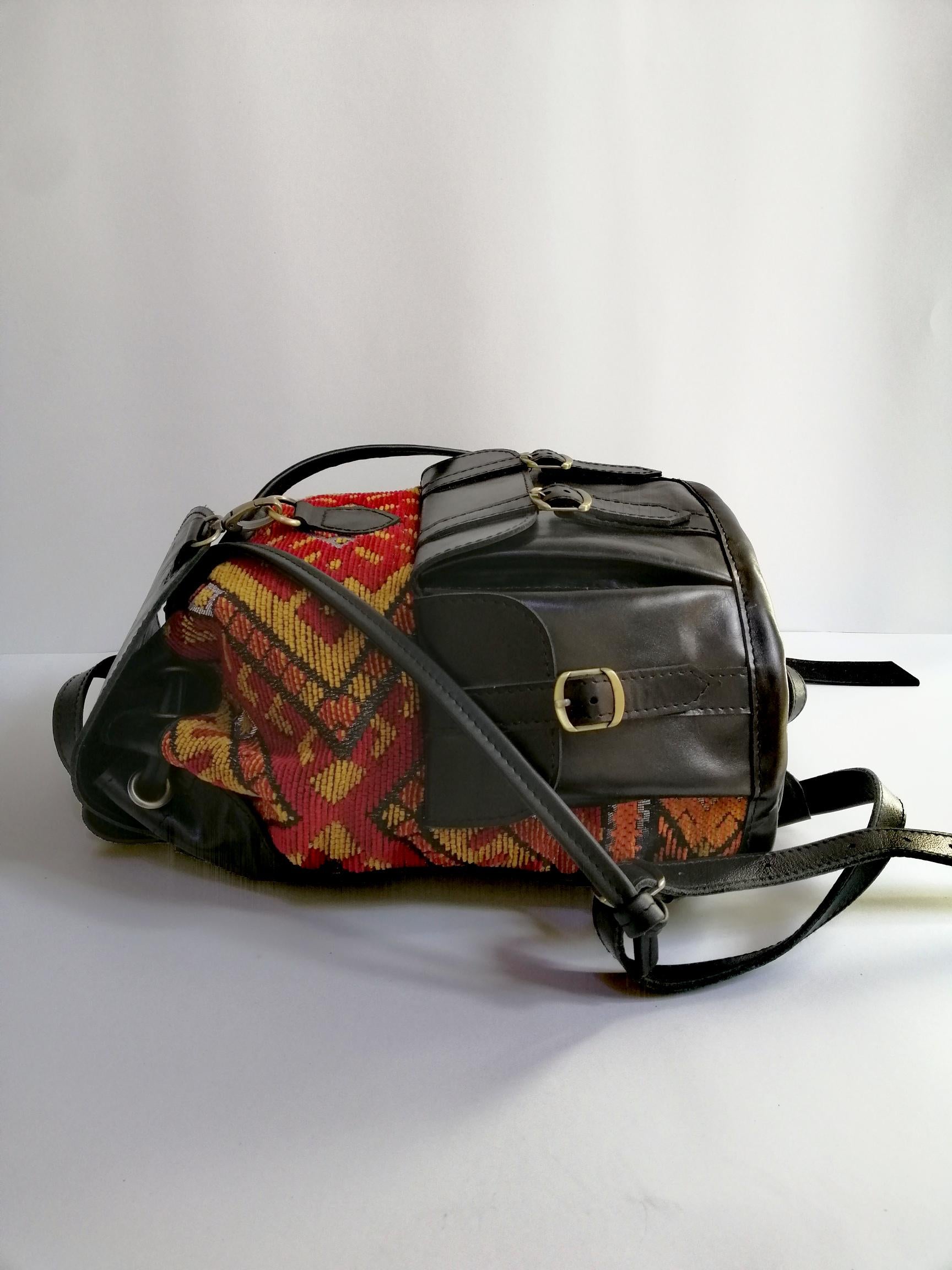 Versatile Black Leather Backpack - Timeless Elegance for Everyday Use, Stylish Black Leather Backpack, Black Leather Backpack