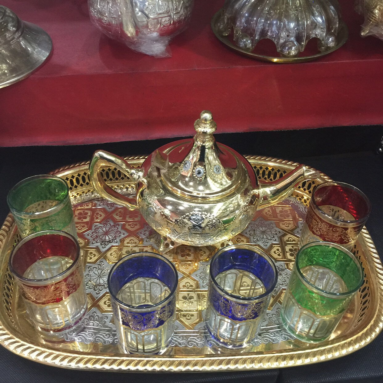 Moroccan Handmade Luxurious Tea Set