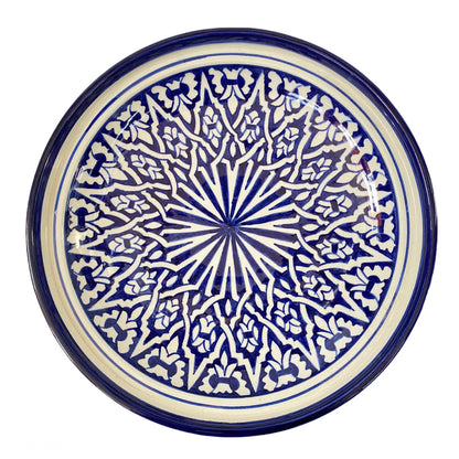 Handmade and Hand Painted Fes Ceramic Tagine Dish / Moroccan Tagine Dish / Tagine Dish for Serving Only.