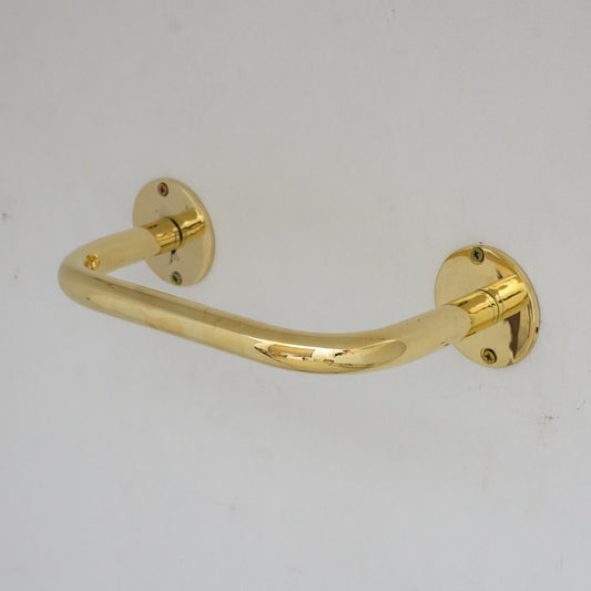 Unlacquered Brass Towel Holder, Bathroom Towel Bar, Wall Mount Towel Holder