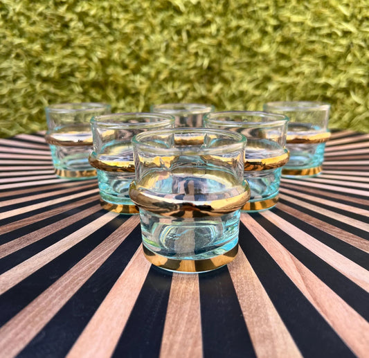 Set of 6 Moroccan Beldi Glasses Handmade