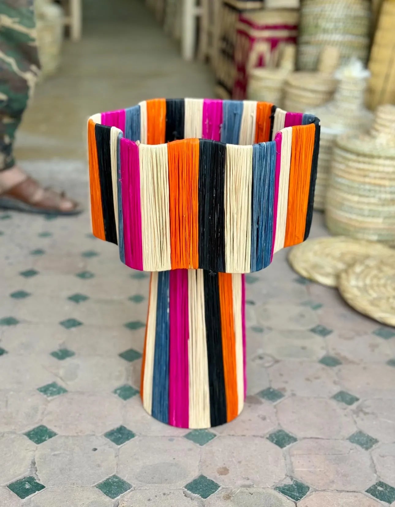 Raffia Lamp, Raffia Pendant Light ,Lamp Shade