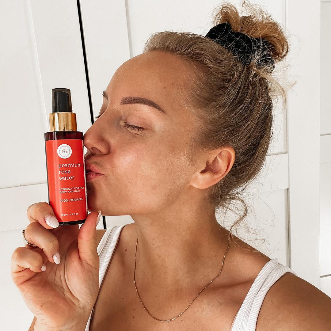 Organic Hydrolats Pure Flower Waters – Natural Face Toner & Aromatherapy Mist – Rose, Lavender, Chamomile – Alcohol-Free Skincare