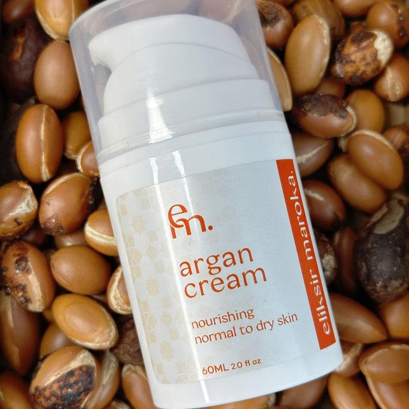 Organic Argan Face Cream - Anti-Aging Hydrating Moisturizer with Natural Ingredients for Youthful Skin, Vegan & Cruelty-Free
