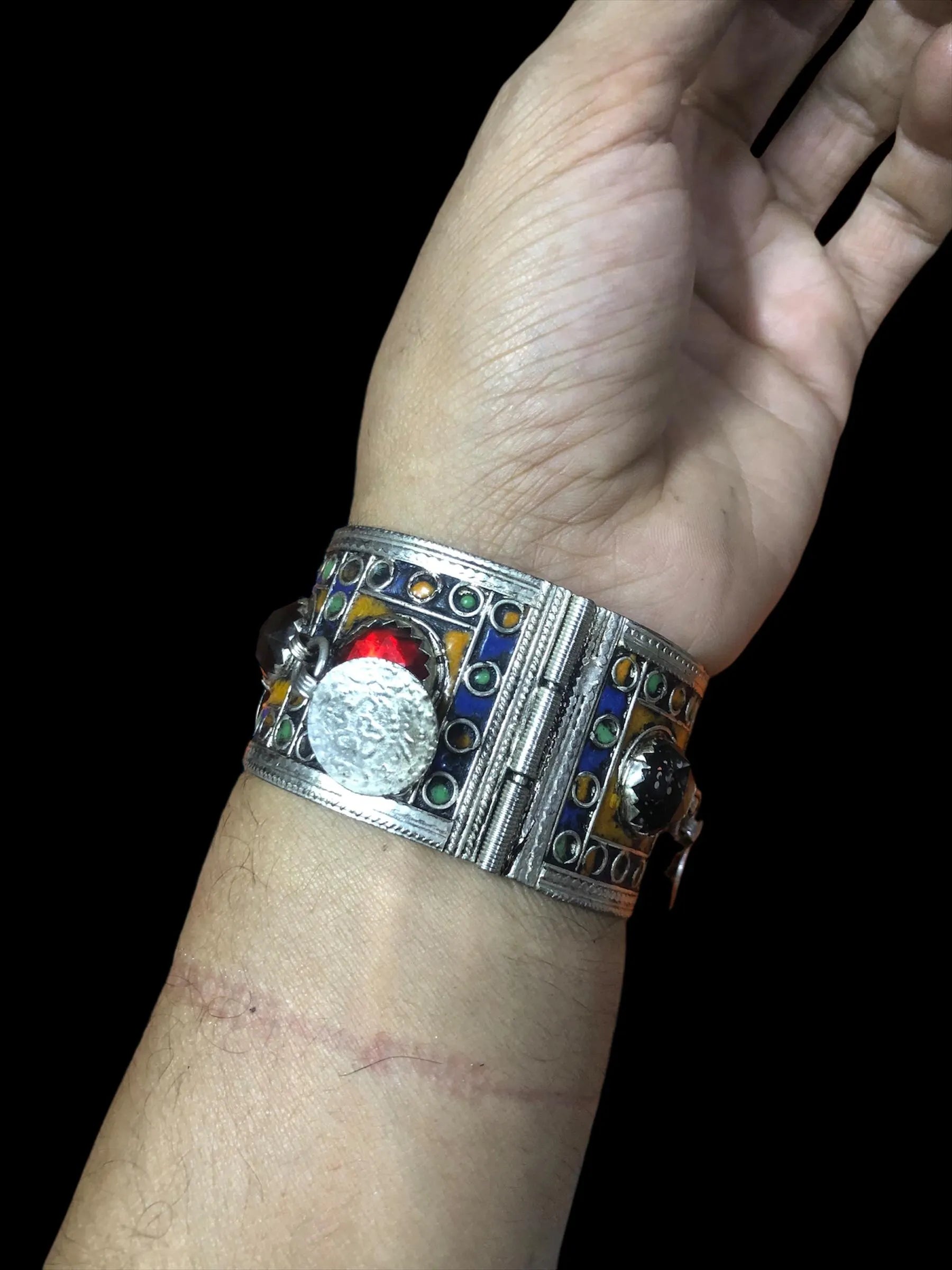 Email Bracelet, Berber Jewelry, Tuareg Jewelry, Handmade Bracelet, Traditional Bracelet, Tuareg, Old Jewelry, Metal Bracelet Made by Hand