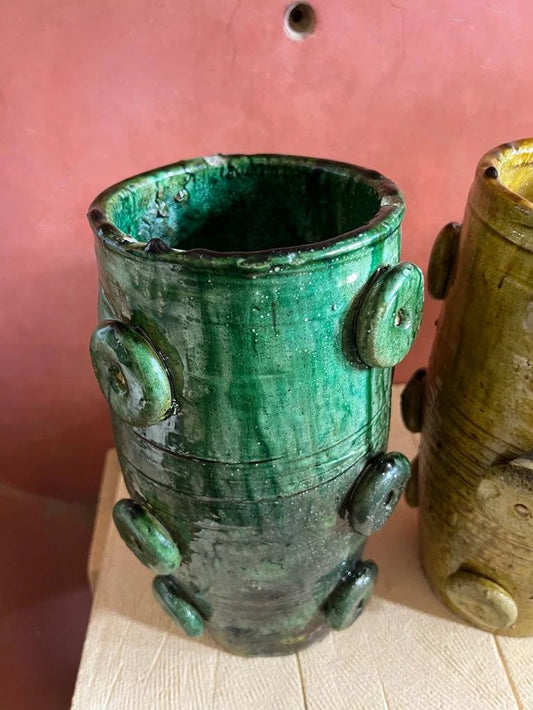 Terracotta, Tamegroute Decorative Vase, Natural Vase