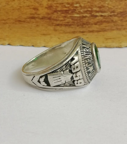 Sterling Silver Central Michigan University Oval Ring - 1959/2000