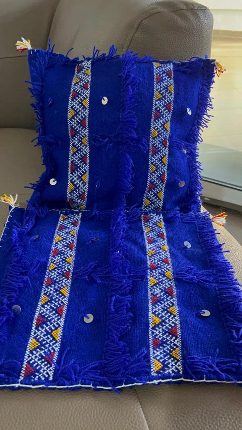 Decorative Cushion. Berber Cushion. Set of 2 Moroccan Handira Pillows, Cushion Cover, Decorative Pillowcase