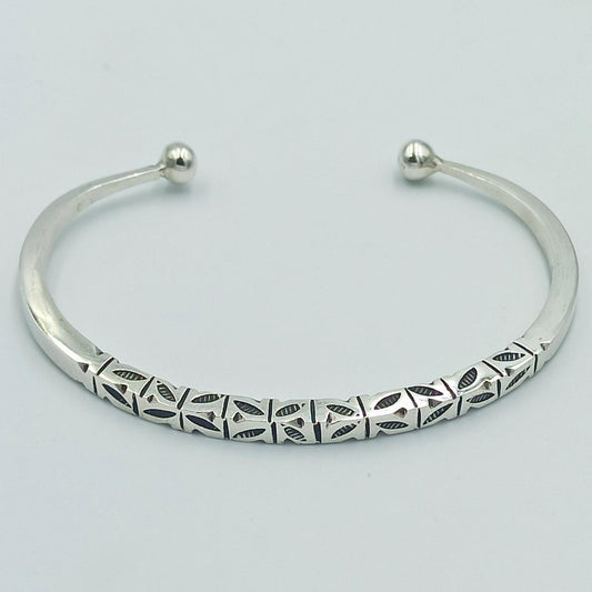 Silver Bracelet, Tuareg Jewelery, Tuareg Moroccan Bracelet with Ethnic Tuareg Engraving in 925 Silver, Unique Jewelry, Mens and Women Gift
