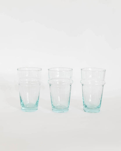 Colored Drinking Glasses Handmade Glassware Moroccan Beldi Drinking Glasses Tableware Recycled Glass Tumbler Highball Stacking Cups