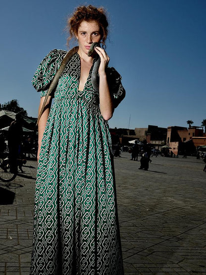 Alexia’S Dress Green Print