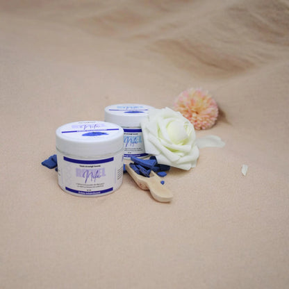 Nila Ritual Box Organic Cream and Scrub for Bright and Hydrated Skin Based on Natural Products, Produced in Morocco