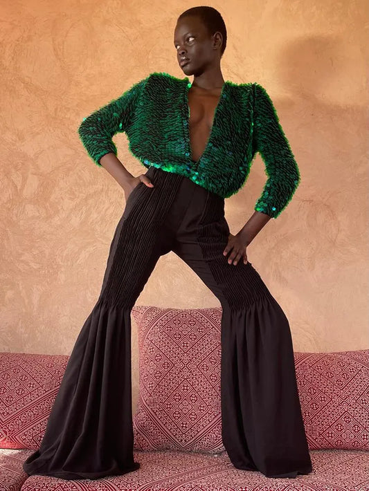 Dina’S Pants Black Linen