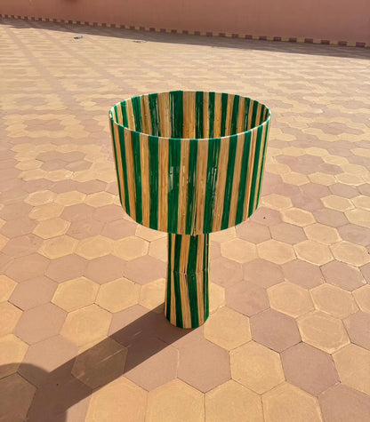 Lamp Raffia Natural Raffia Lamp, Raffia Lampshade, TABLE LAMPSHADES Moroccan Handmade in Rattan, Wicker Shade, Straw