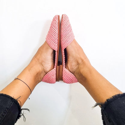 Ready to Ship, Raffia Shoes, Handmade Raffia Sandals, Raffia Flats, Morocca Shoes, Moroccan Babouch, Raffia Mules