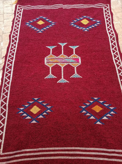 Moroccan Berber Rug. Handmade Berber Rug.Berber Kilim . Authentic Azilal. Sabra Rug. Boho Rug