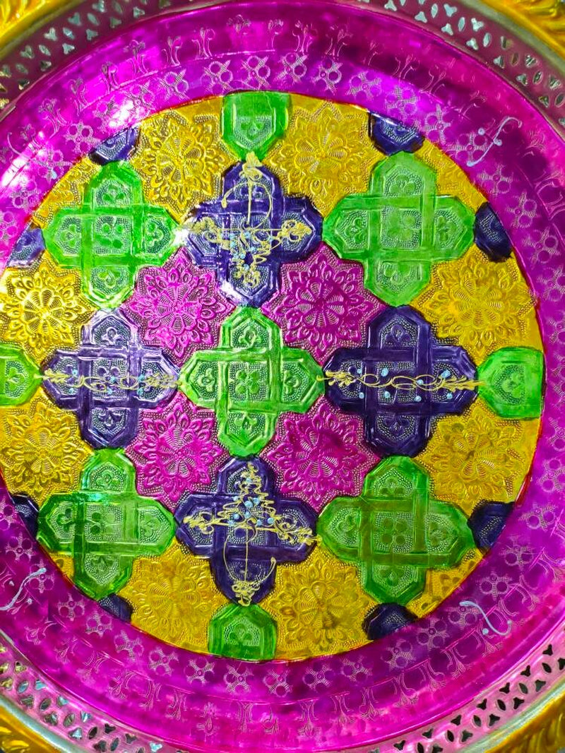 Moroccan Handmade Hand Painted Multicolor Tea Set