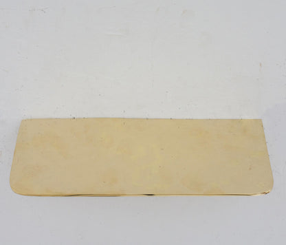 Handcrafted Solid Brass Floating Shelf, Bathroom Shelf Brass, Wall Mount Bathroom Soap Holder