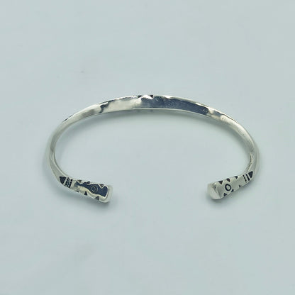 Silver Bracelet Tuareg Jewelery, Tuareg Moroccan Bracelet with Ethnic Engraving in 925 Silver, Unique Jewelry, Perfect for Any Occasion
