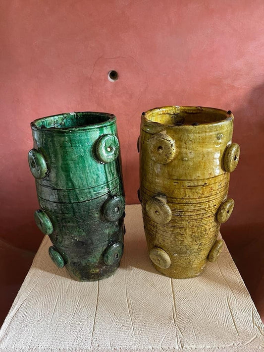 Terracotta, Tamegroute Decorative Vase, Natural Vase
