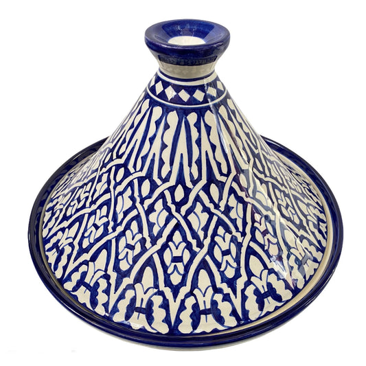 Handmade and Hand Painted Fes Ceramic Tagine Dish / Moroccan Tagine Dish / Tagine Dish for Serving Only.