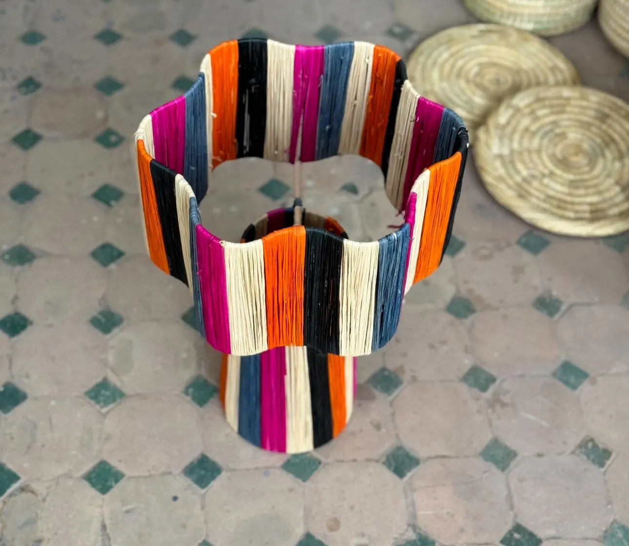 Raffia Lamp, Raffia Pendant Light ,Lamp Shade