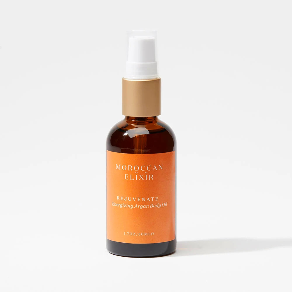 REJUVENATE Energizing Argan Body Oil Argan Oil with Ginger, Bergamot, Pink Grapefruit and Tangerine