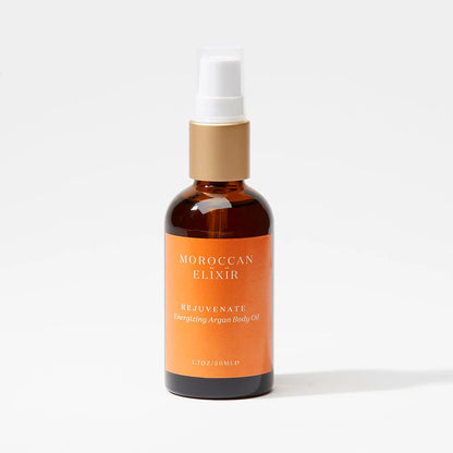 REJUVENATE Energizing Argan Body Oil Argan Oil with Ginger, Bergamot, Pink Grapefruit and Tangerine