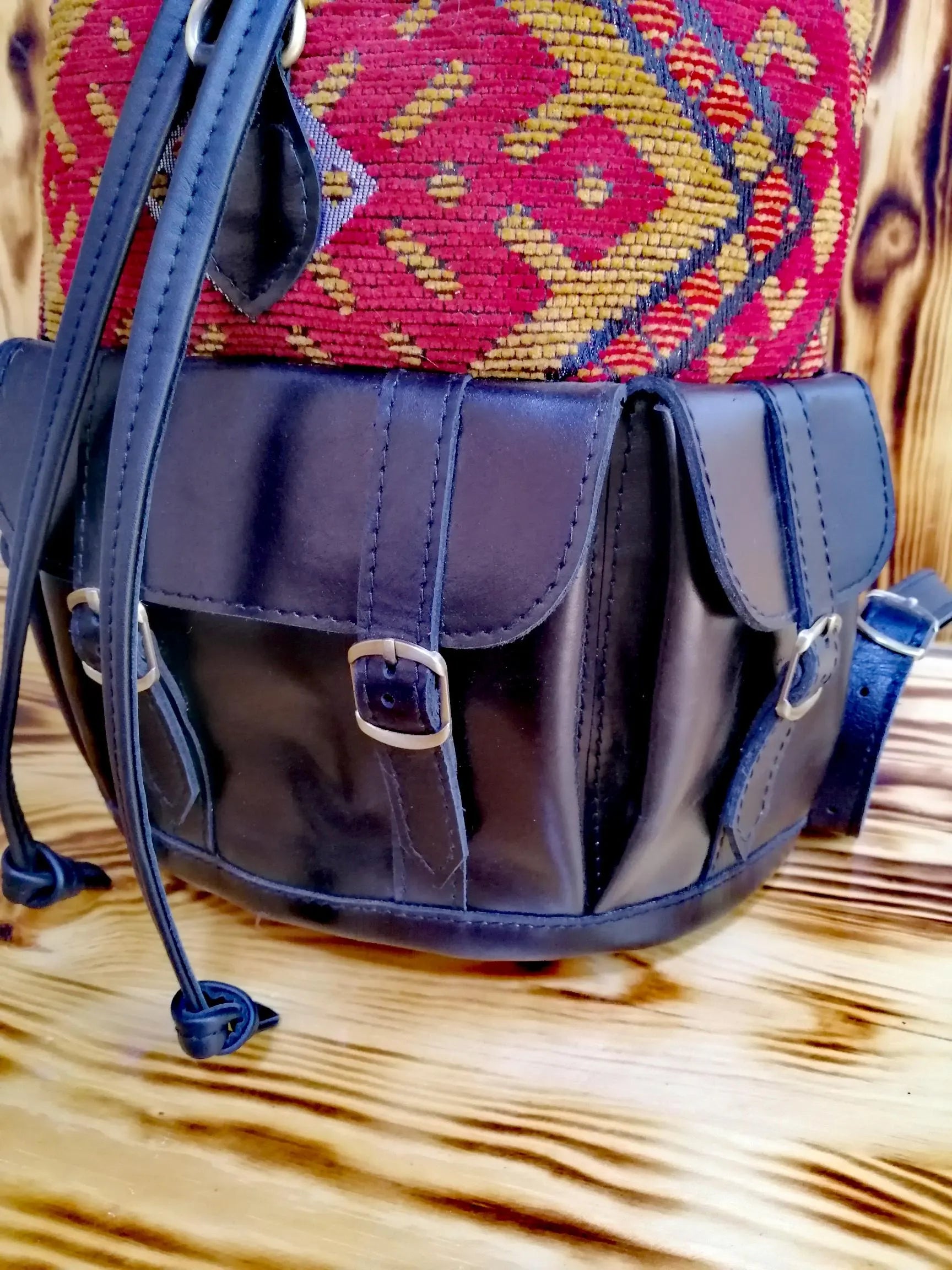 Versatile Black Leather Backpack - Timeless Elegance for Everyday Use, Stylish Black Leather Backpack, Black Leather Backpack