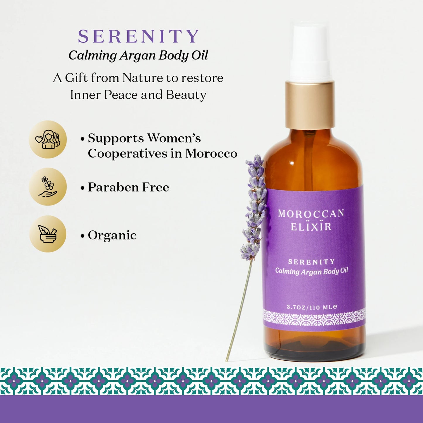 SERENITY Calming Argan Body Oil