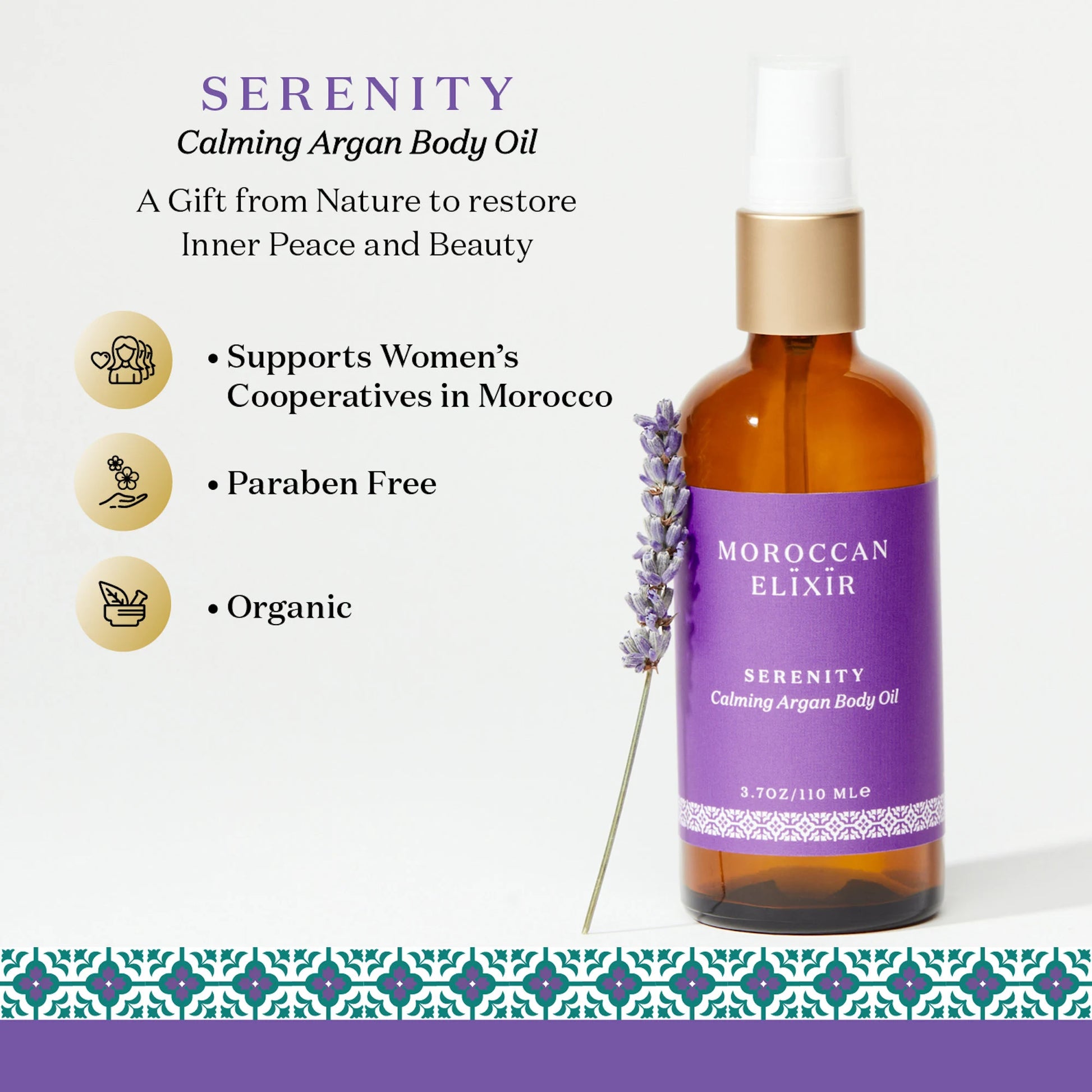 SERENITY Calming Argan Body Oil