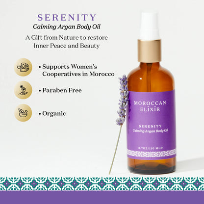 SERENITY Calming Argan Body Oil