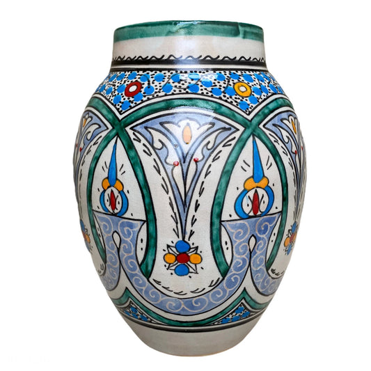 Handmade Traditional Moroccan Ceramic Vase, Moroccan Ceramic Handmade Vase, Pottery Vase, Handmade Vase