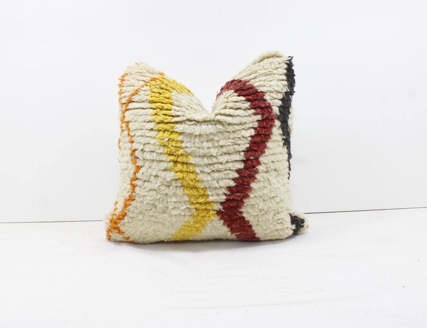 Vintage Moroccan Pillows 100% Wool ,Absolutely Gorgeous Pillow Floor Pillow Moroccan Berber Home Design Handmade Kilim Berber